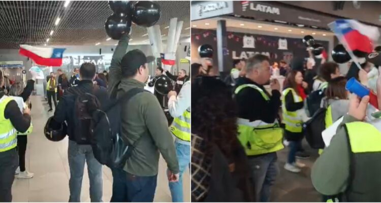 Comienza huelga de los trabajadores del Aeropuerto de Santiago a horas del “18 XL”