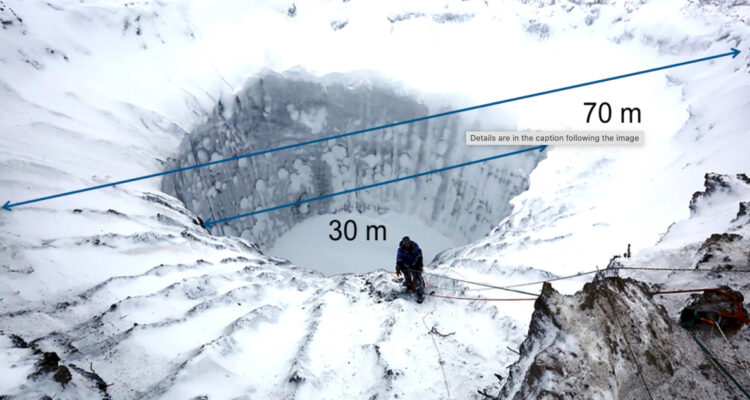 Uno de los agujeros del “fin del mundo” en Siberia