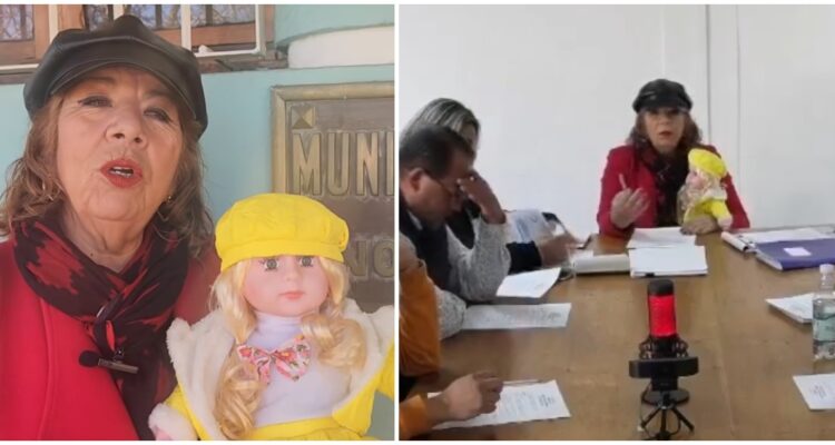 Alcaldesa de Nogales preside concejo con muñeca y ahora busca ponerle nombre