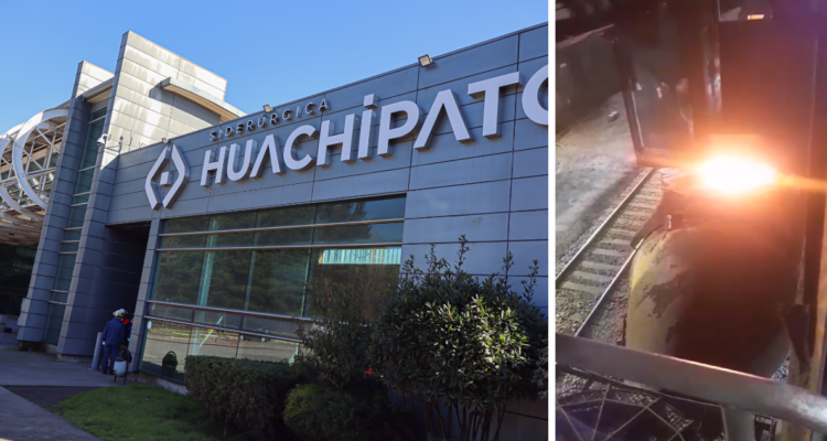 Frontis de Huachipato por apagado de su alto horno