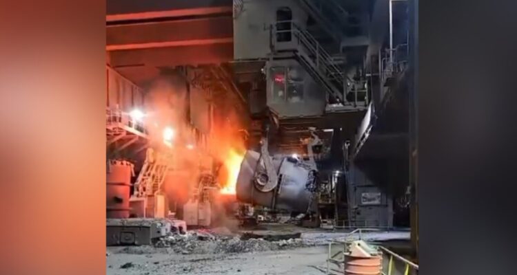 Apagado de alto horno en Huachipato