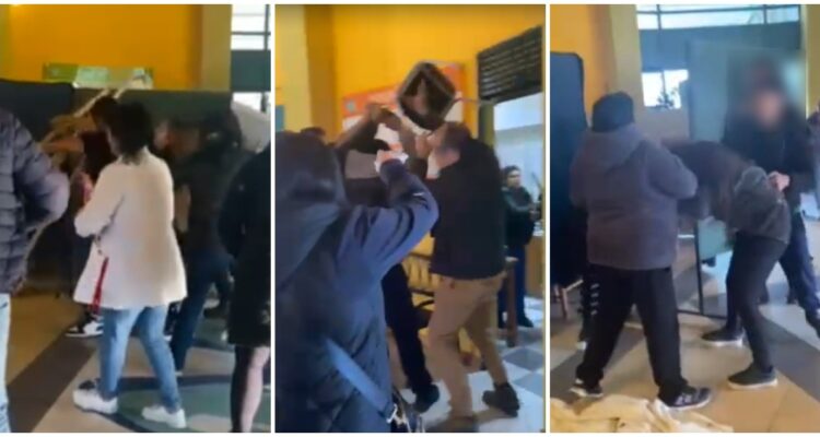 Pelea de apoderados tras ser citados por riña de estudiantes en liceo de Quilpué