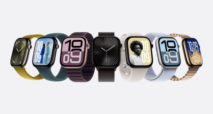 Imagen de los nuevos Apple Watch Series 10, en sus diferentes versiones.