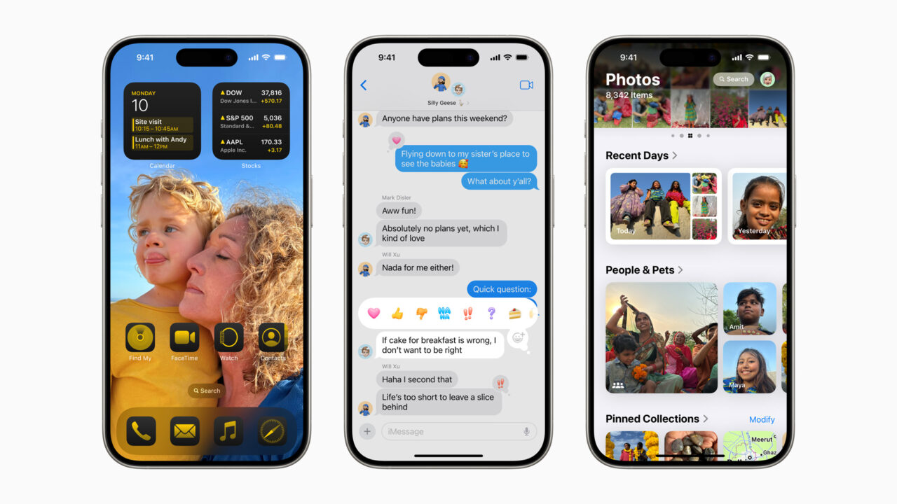 Apple presentó varias novedades en la personalización de sus iPhone con iOS 18.