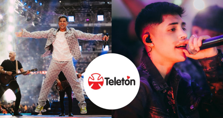 David Bisbal y Cris MJ en referencia a artistas para la Teletón 2024