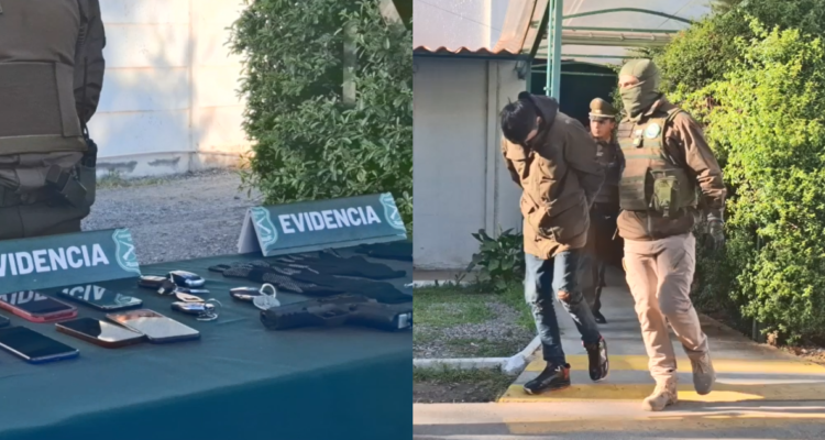 Tras enfrentamiento a disparos: Carabineros detiene a banda delictual que se dedicaba al robo de autos