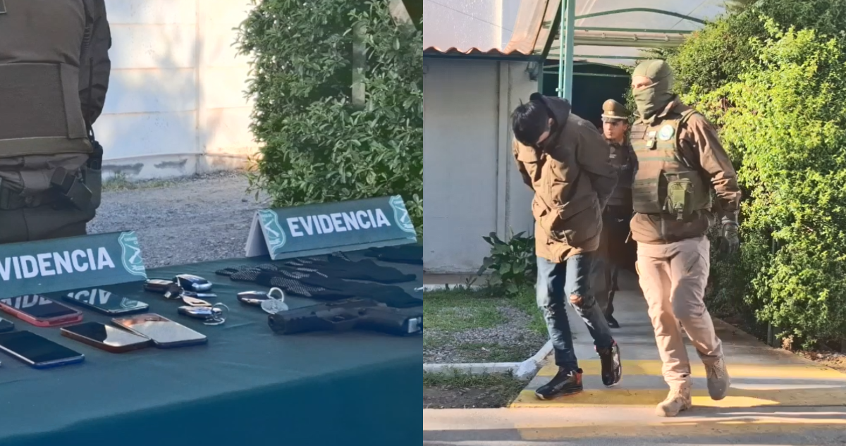 Tras enfrentamiento a disparos: Carabineros detiene a banda delictual que se dedicaba al robo de autos