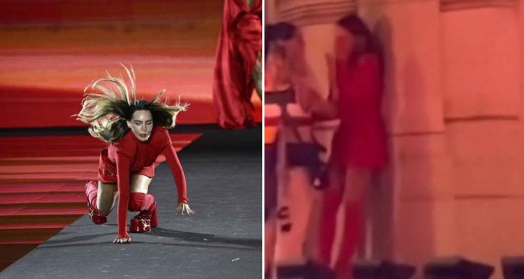 Belinda llorando tras su caída