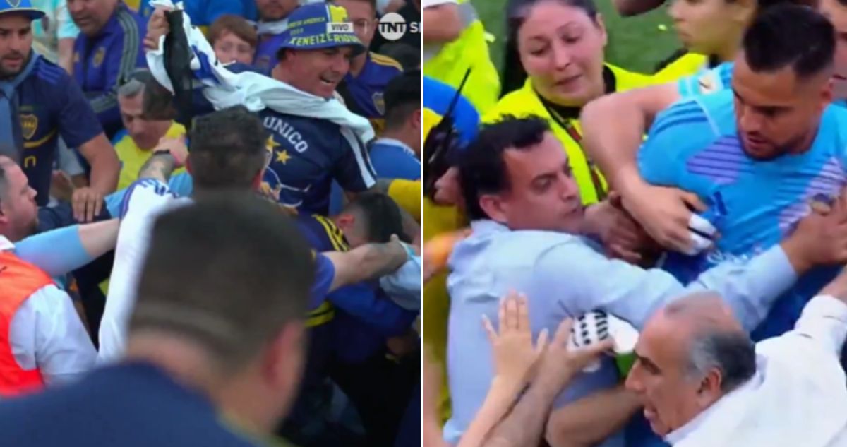 El final de escándalo del Boca-River: Romero quiso pelearse en platea con hinchas
