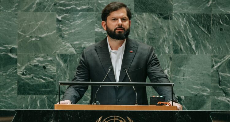 El presidente Gabriel Boric en la Asamblea General de la ONU.