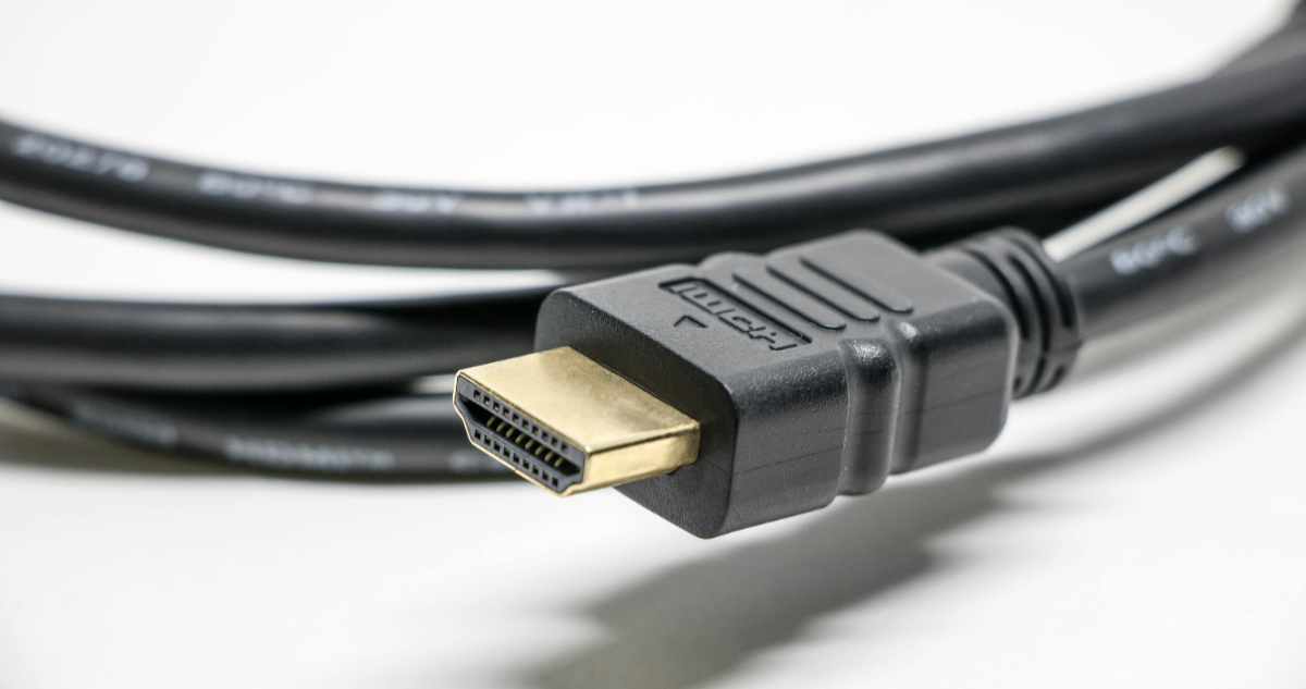 Foto de un cable HDMI