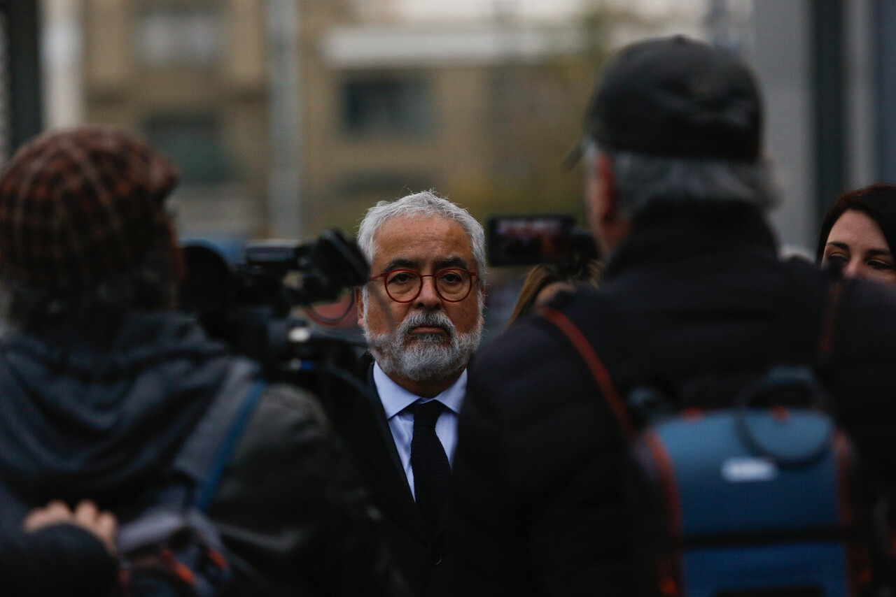 Luis Hermosilla llegando a tribunales esta semana