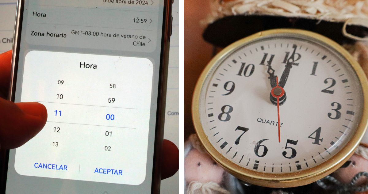 Qué hora es o cuál es la hora oficial en Chile tras el cambio de horario de invierno al de verano, cuál huso o UTC se usa en el país y hasta cuándo.