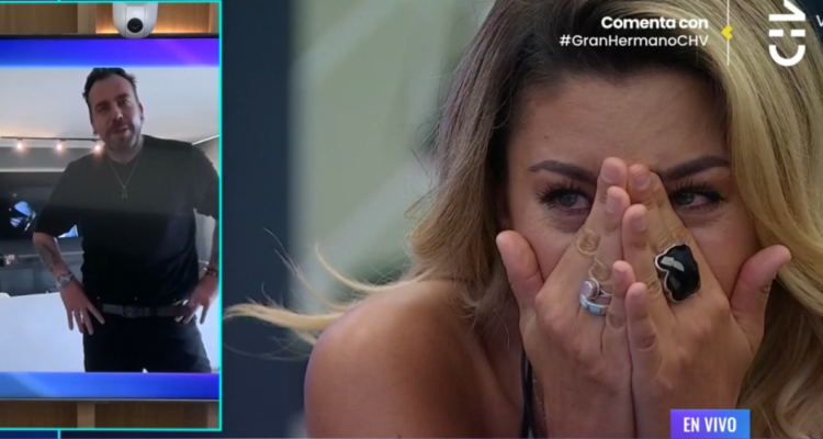 Captura de Gran Hermano del saludo de Francisco Kaminski a Camila Andrade