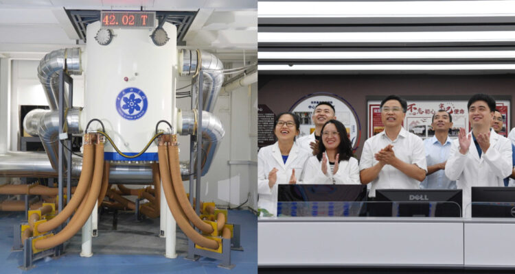 Científicos celebran el desarrollo del campo magnético chino que rompió récords