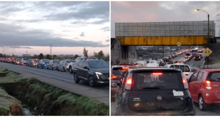 Caos vial en Puerto Montt: conductores circularon contra el tránsito y por ciclovía en medio de taco