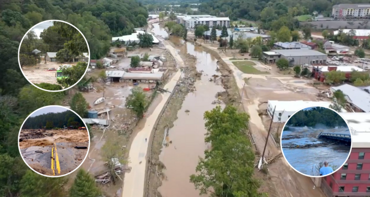 Las impactantes imágenes del devastador paso del Huracán Helene en EEUU que ha dejado casi 100 muertos