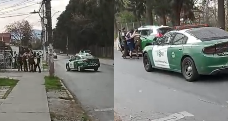 Persecución de Carabineros termina en choque en Maipú: tres detenidos por auto robado en Pudahuel