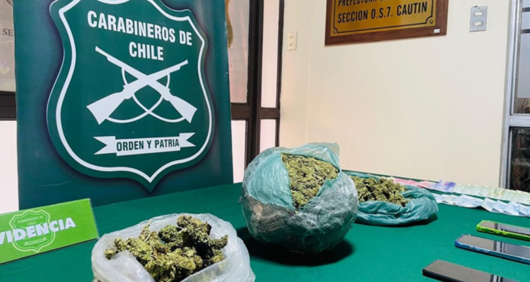 Droga incautada durante ronda preventiva en La Araucanía