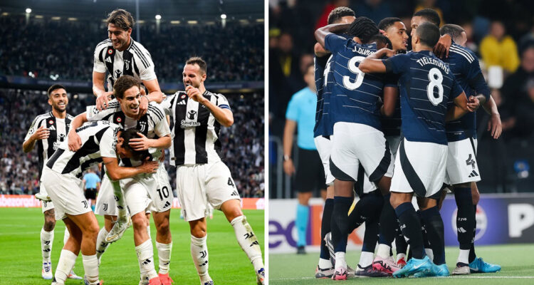 Juventus y Aston Villa ganaron en la Champions League.
