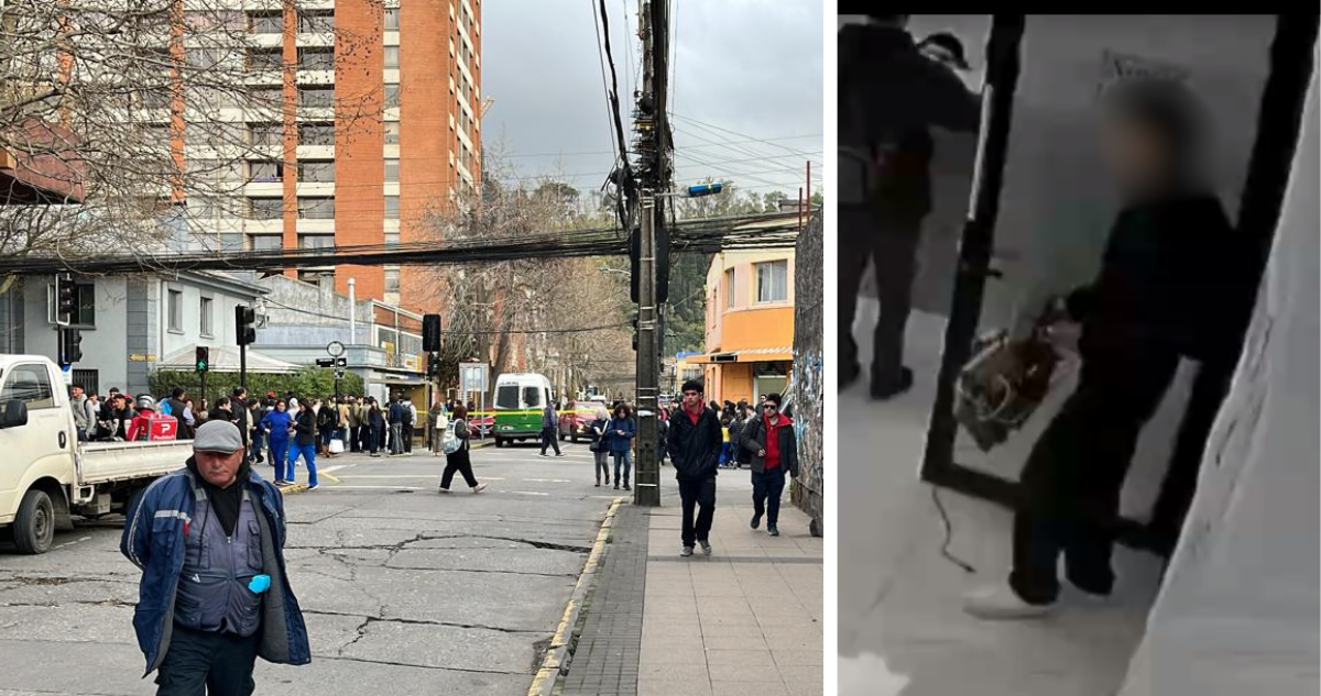 Gran operativo policial en pleno centro de Concepción por objeto abandonado que simula ser bomba