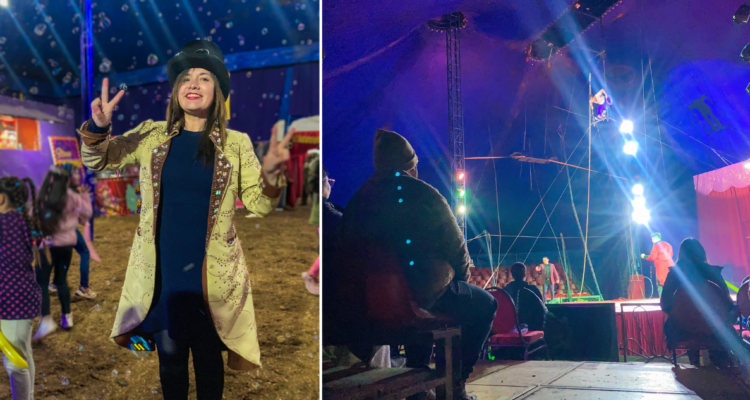 Alcaldesa de Santa Juana defiende funciones gratis de circo y descarta aprovechamiento político