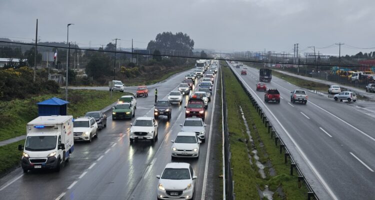 Colisión en ruta 5 sur, entre Puerto Varas y Puerto Montt