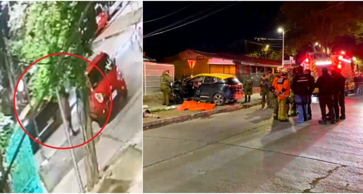 Conductor de taxi muere baleado en Quinta Normal: cámara de seguridad captó a los atacantes