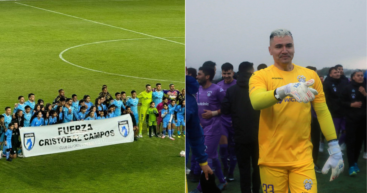 Deportes Iquique y Coquimbo le rindieron homenaje a Cristóbal Campos en Copa Chile.