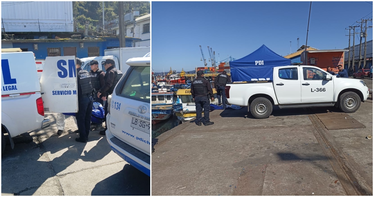 Cuerpo flotando en San Vicente, Talcahuano