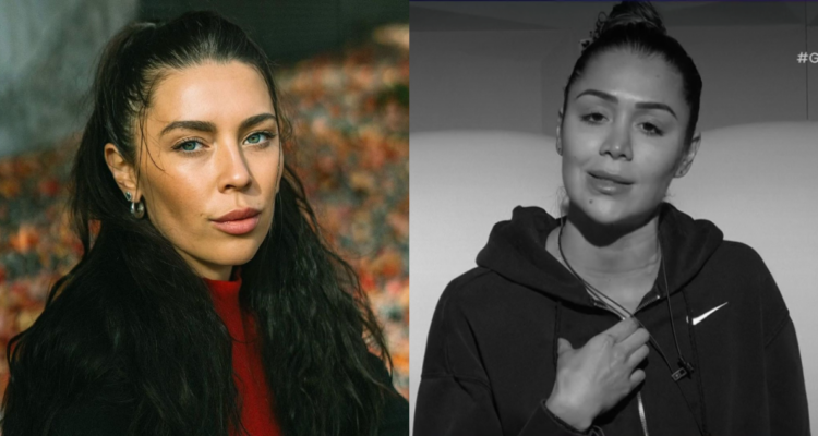Daniela Aranguiz (izquierda) y Alexandra ‘Chama’ Méndez (derecha) en referencia a renuncia de Chama a Gran Hermano