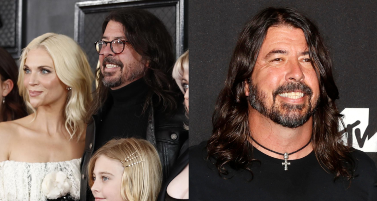 Dave Grohl junto a su esposa e hijas en referencia a hijo nacido fuera del matrimonio