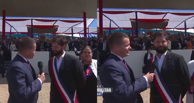 Davor Gjuranovic junto al Presidente Gabriel Boric