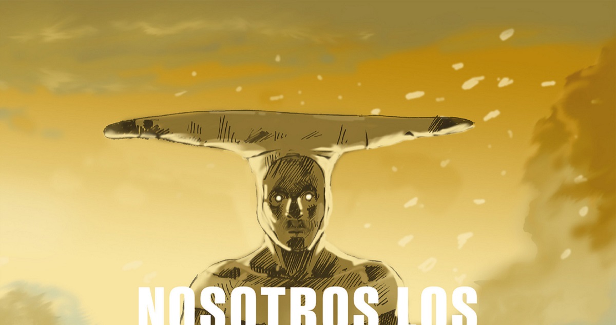 Detalle de la portada de Nosotros los Selk´nam