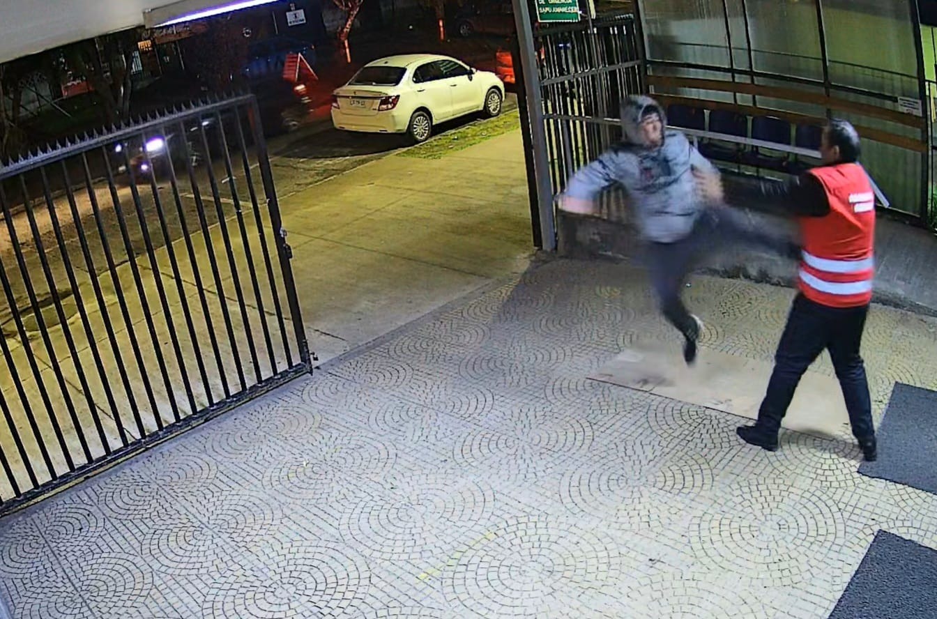 Detenido agrediendo a guardia de seguridad en Cesfam de Temuco