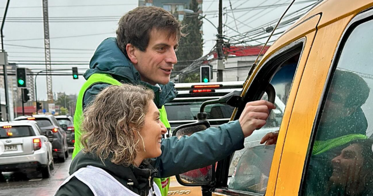 Diego Schalper en su visita a Temuco