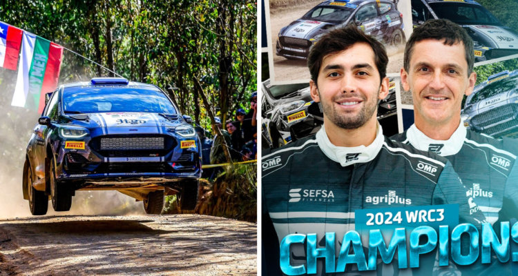 Paraguayo Domínguez se impone en la WRC3 en Chile: primeros campeones que entrega el WRC Bío Bío