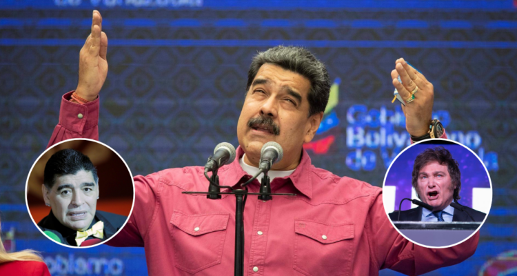 Maduro le pide al espíritu de Maradona asustar a Javier Milei: Diego, jálale las patas cuando duerme