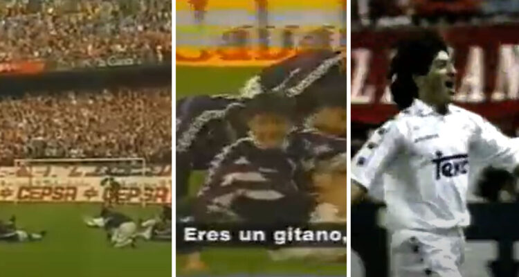 Iván Zamorano silenció con dos golazos los insultos racistas del Atlético de Madrid en 1995.