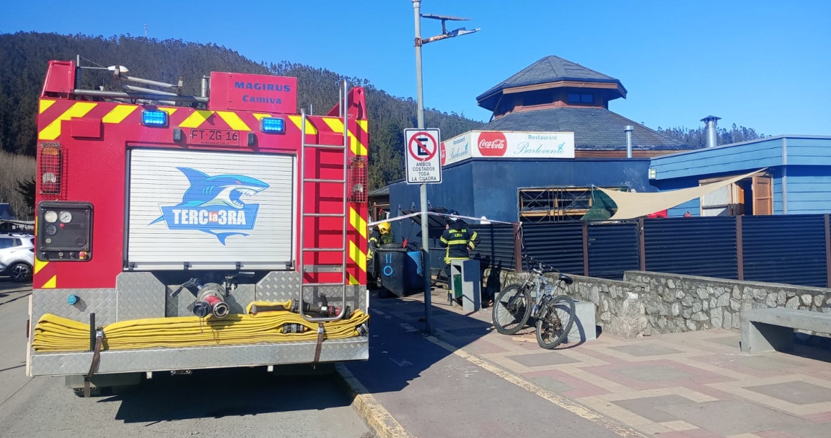 Explosión de gas en restaurante de Colcura en Lota