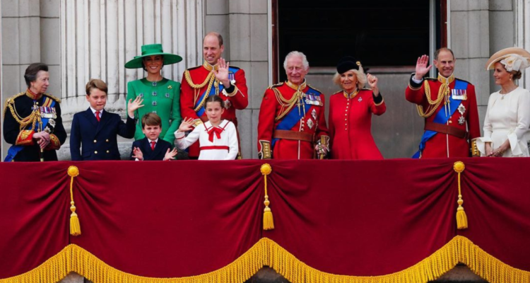La familia real británica