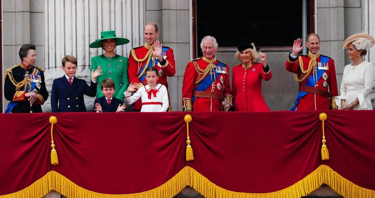 La familia real británica