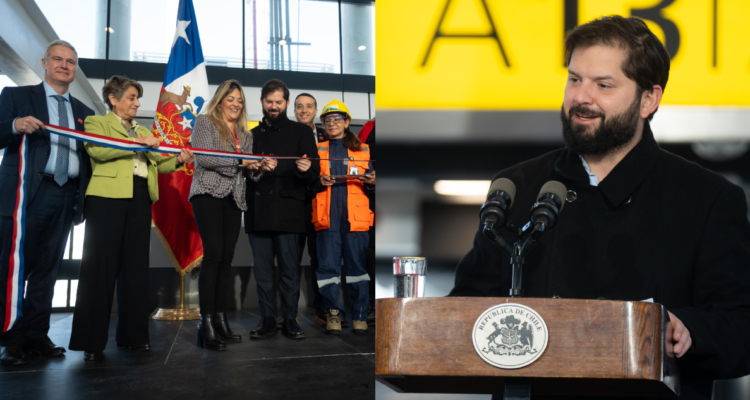 Presidente Boric inaugura nuevo edificio de embarque nacional en el Aeropuerto de Santiago