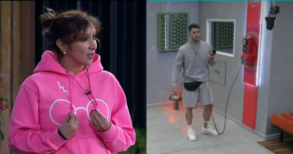 Angélica Sepúlveda (izquierda) y Manuel Napoli (derecha) en referencia a Gran Hermano
