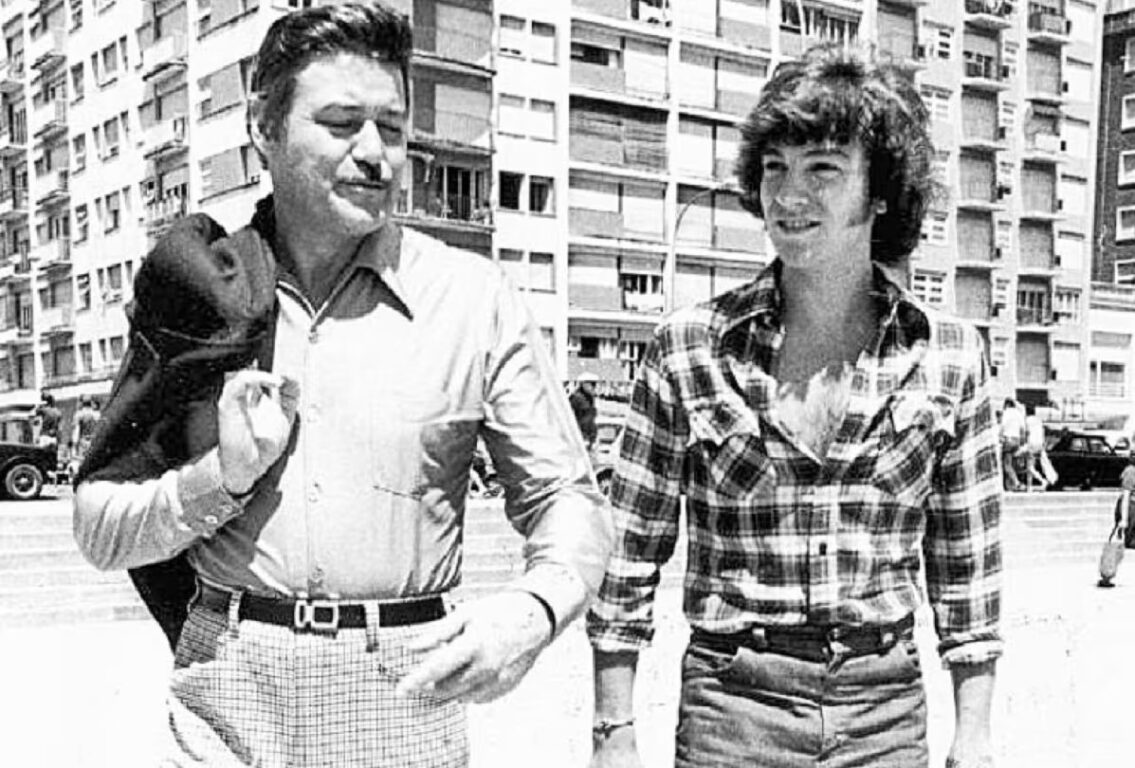 Guy Williams y su amigo Fernando Lupiz