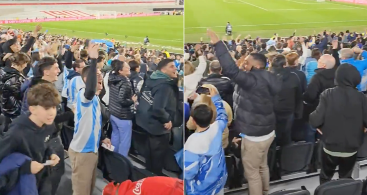 Hinchas argentinos se burlan de La Roja en pleno duelo.