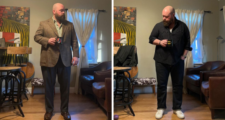 ¿Te cuesta elegir la ropa? 4 tips de vestimenta para hombres grandes que te pueden salvar el día