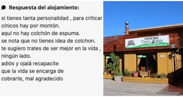 Los insultos de “hostal bélica” de Santa Cruz escalan hasta el Sernac: “Curioso e inaceptable”