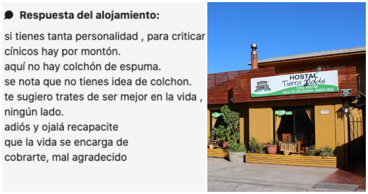 Los insultos de “hostal bélica” de Santa Cruz escalan hasta el Sernac: “Curioso e inaceptable”