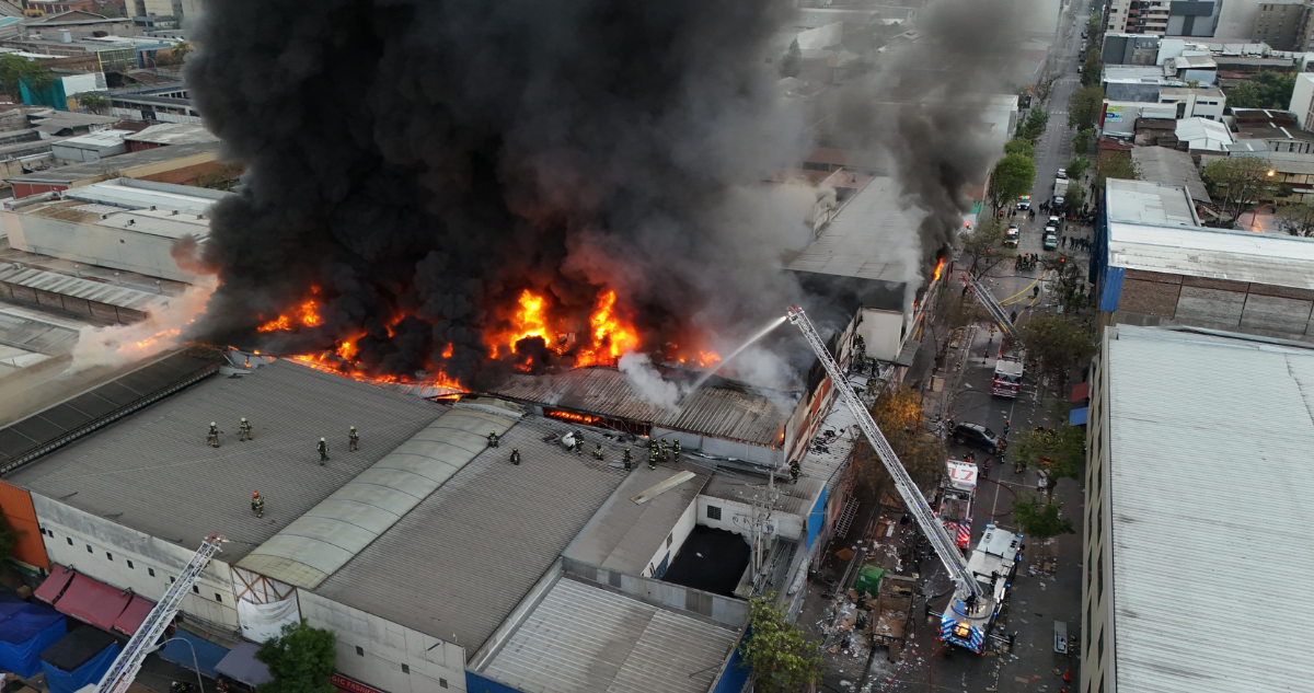 Incendio en barrio Meiggs